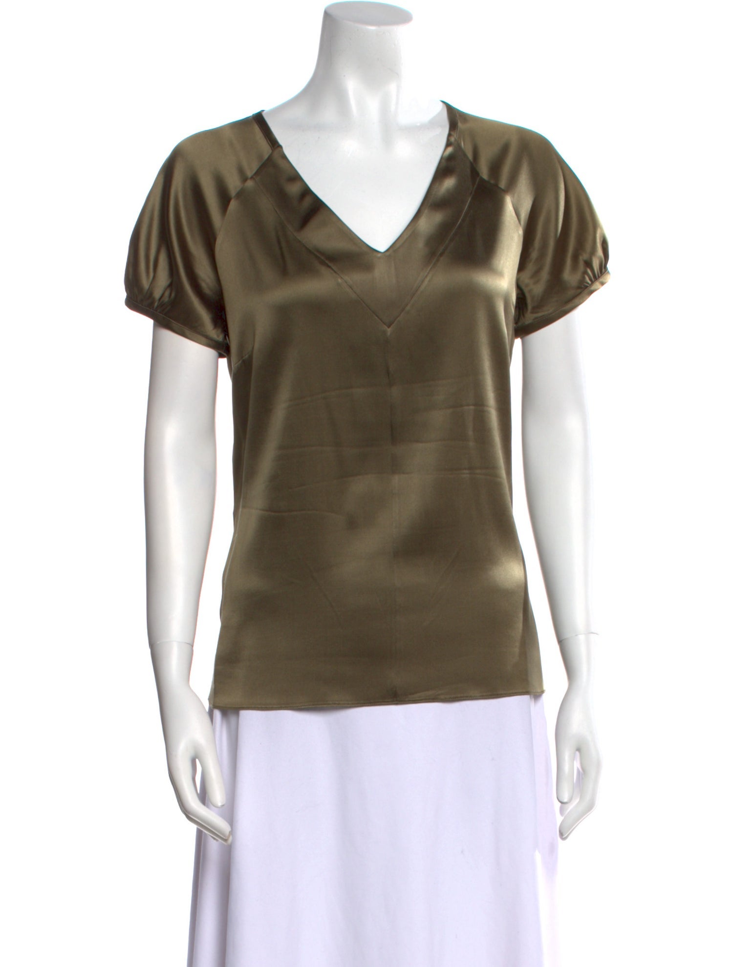 Etro Silk V-Neck T-Shirt