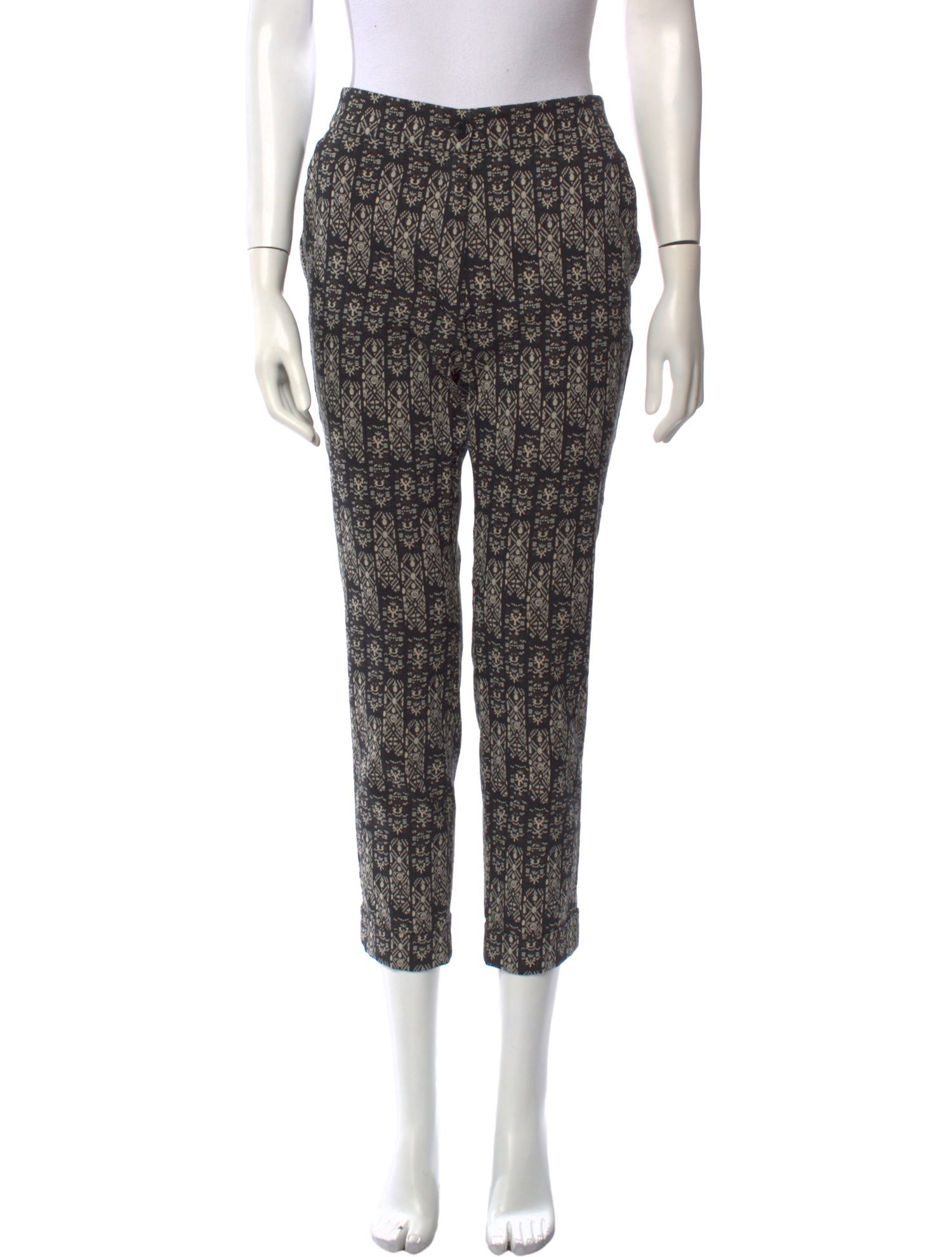 Etro Printed Straight Leg Pants