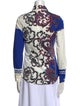 Etro Printed Long Sleeve Button-Up Top