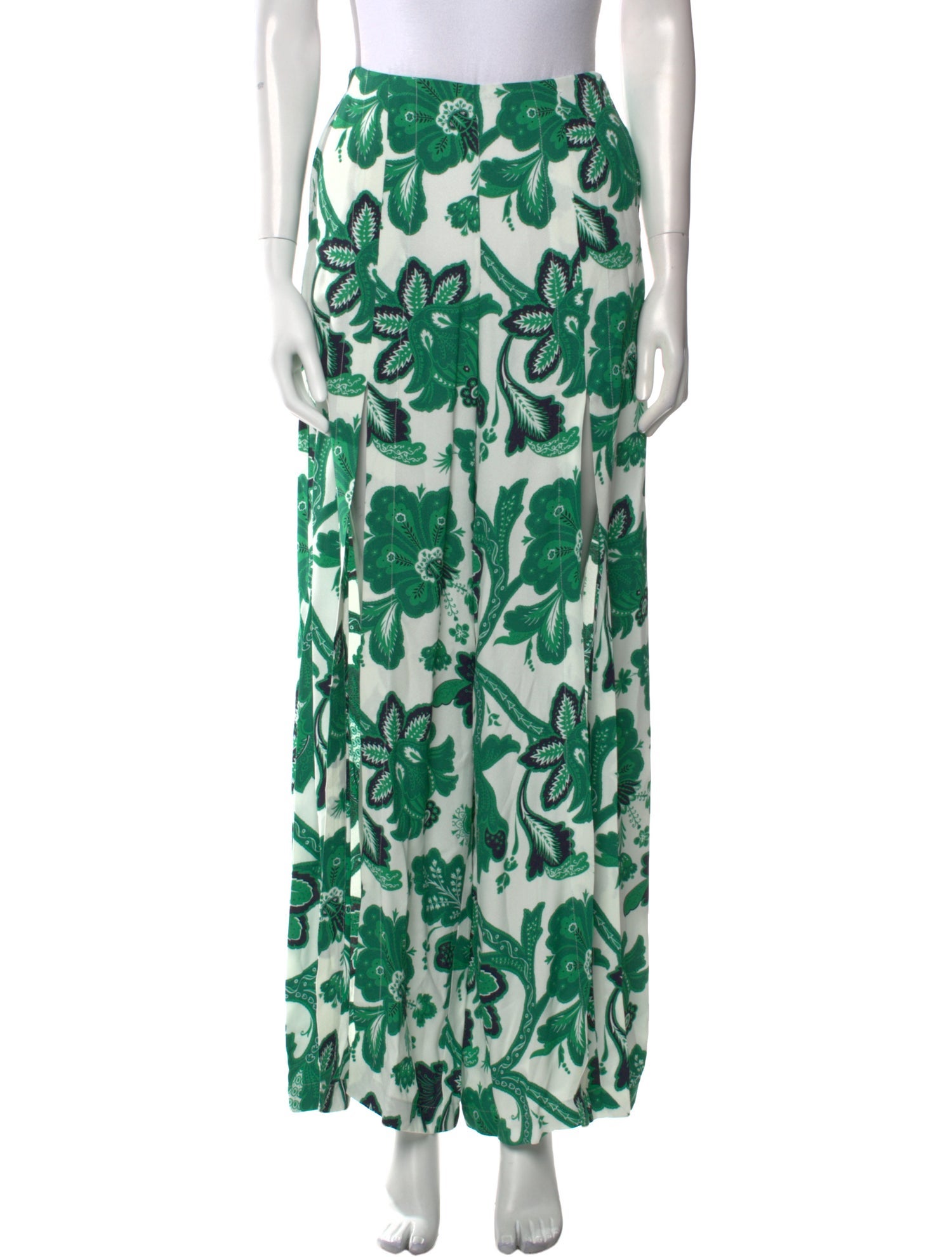 Etro Floral Print Wide Leg Pants