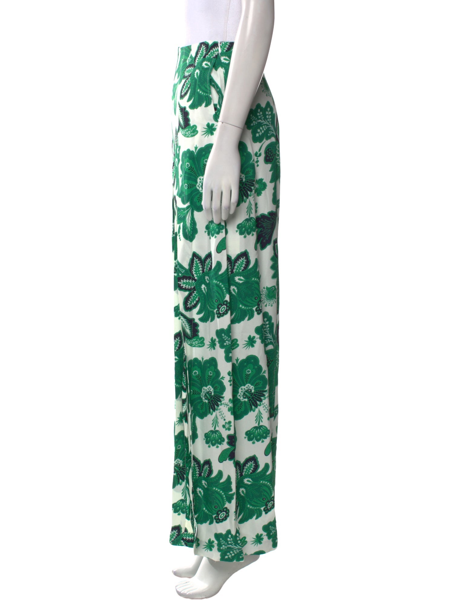 Etro Floral Print Wide Leg Pants