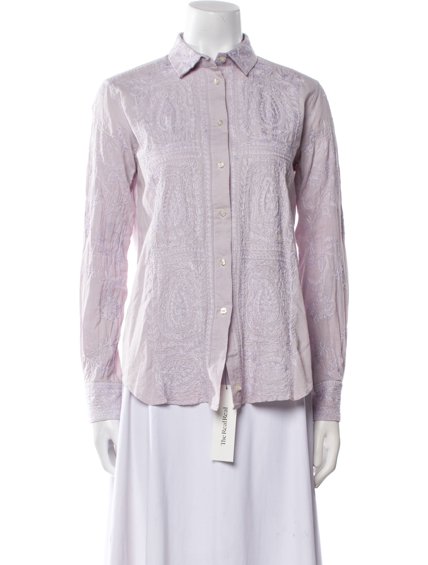 Etro Long Sleeve Button-Up Top