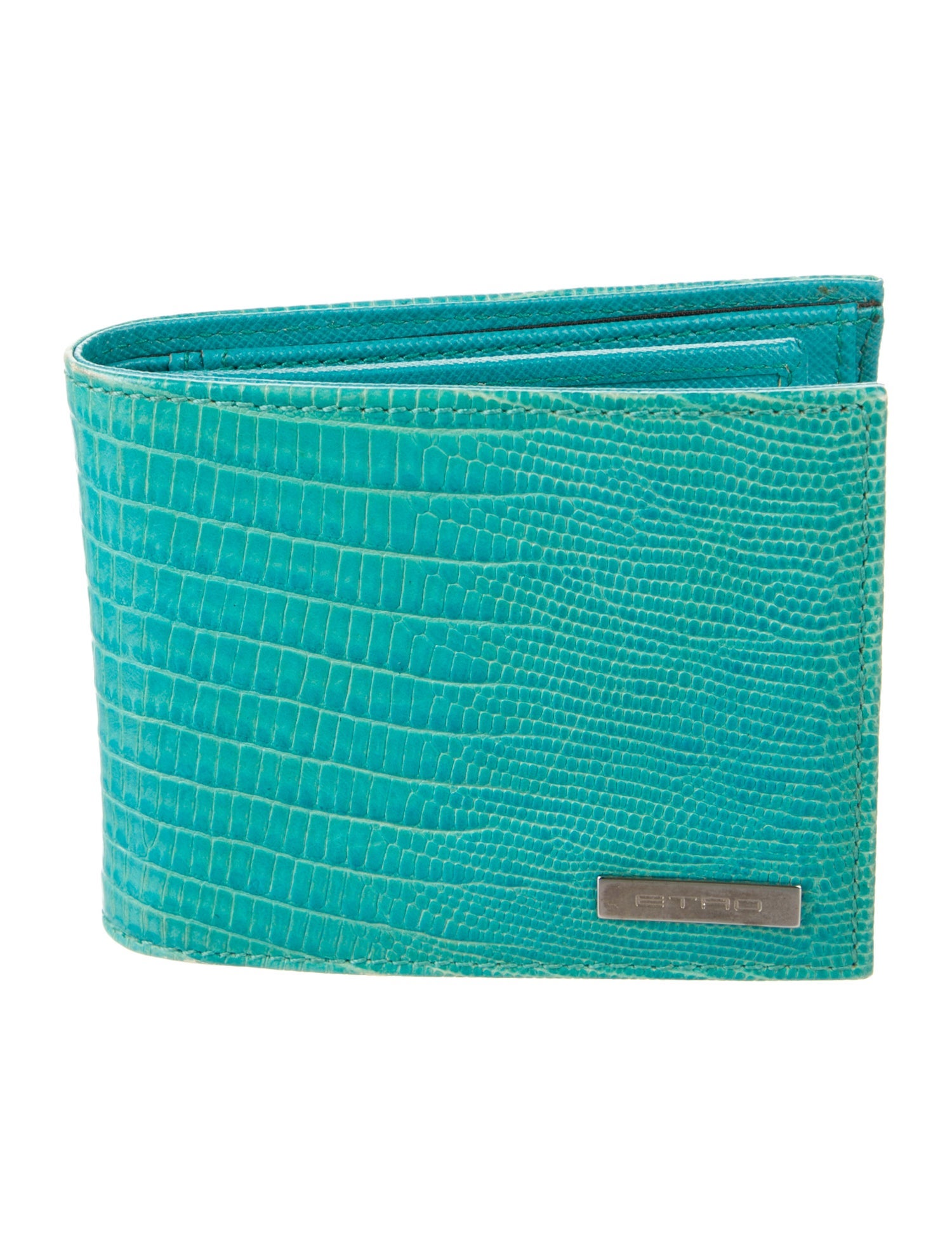 Etro Leather Printed Bifold Wallet