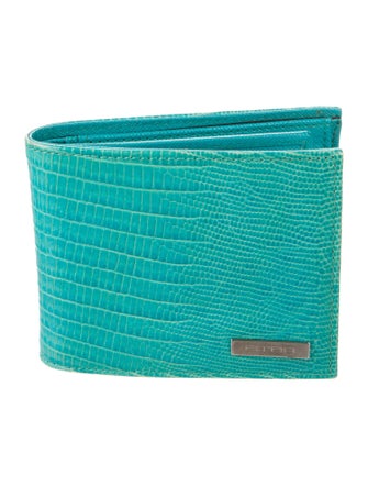 Etro Leather Printed Bifold Wallet