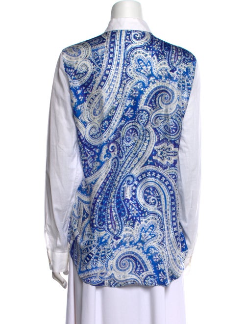 Etro Long Sleeve Button-Up Top