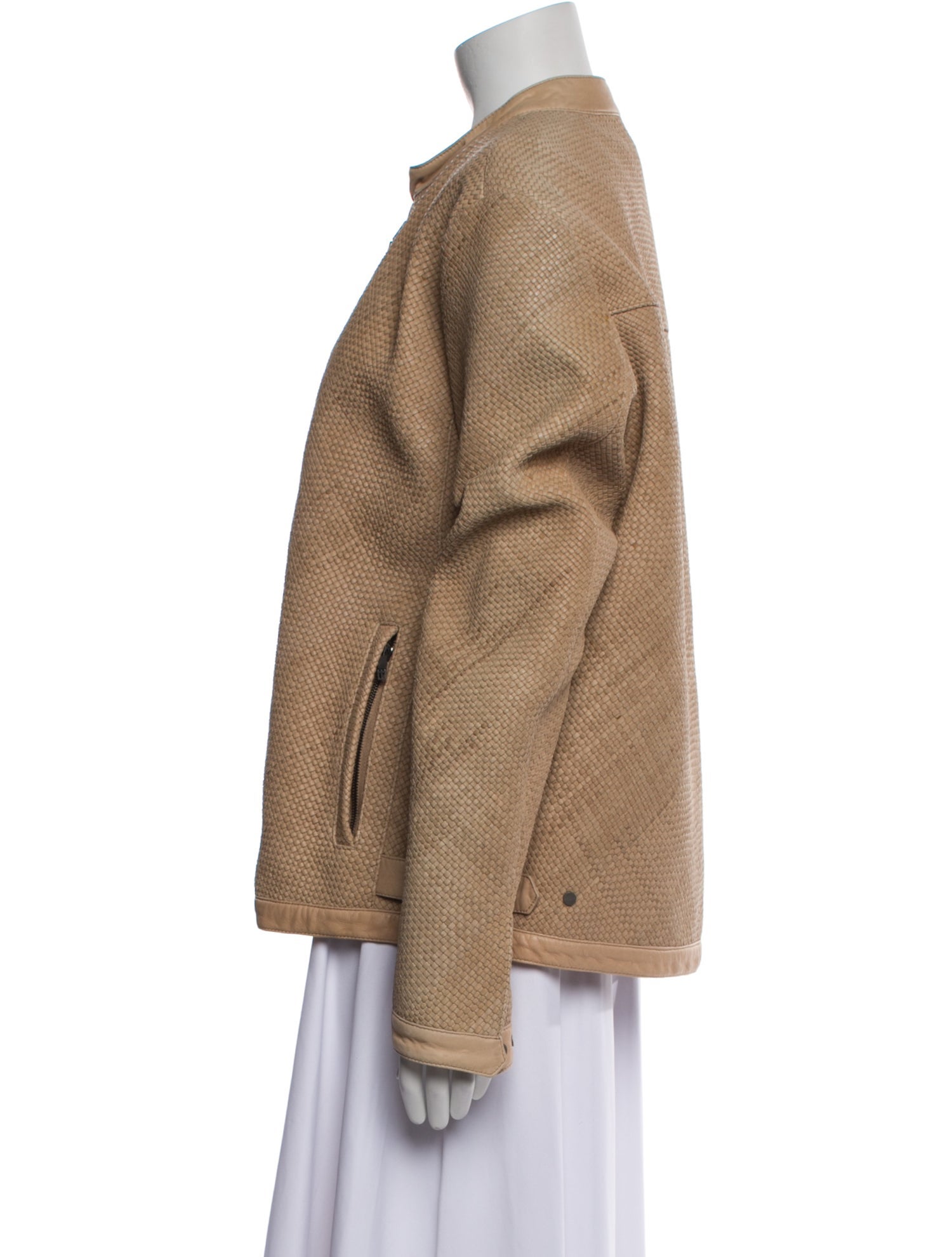 Etro Leather Faux Fur Jacket