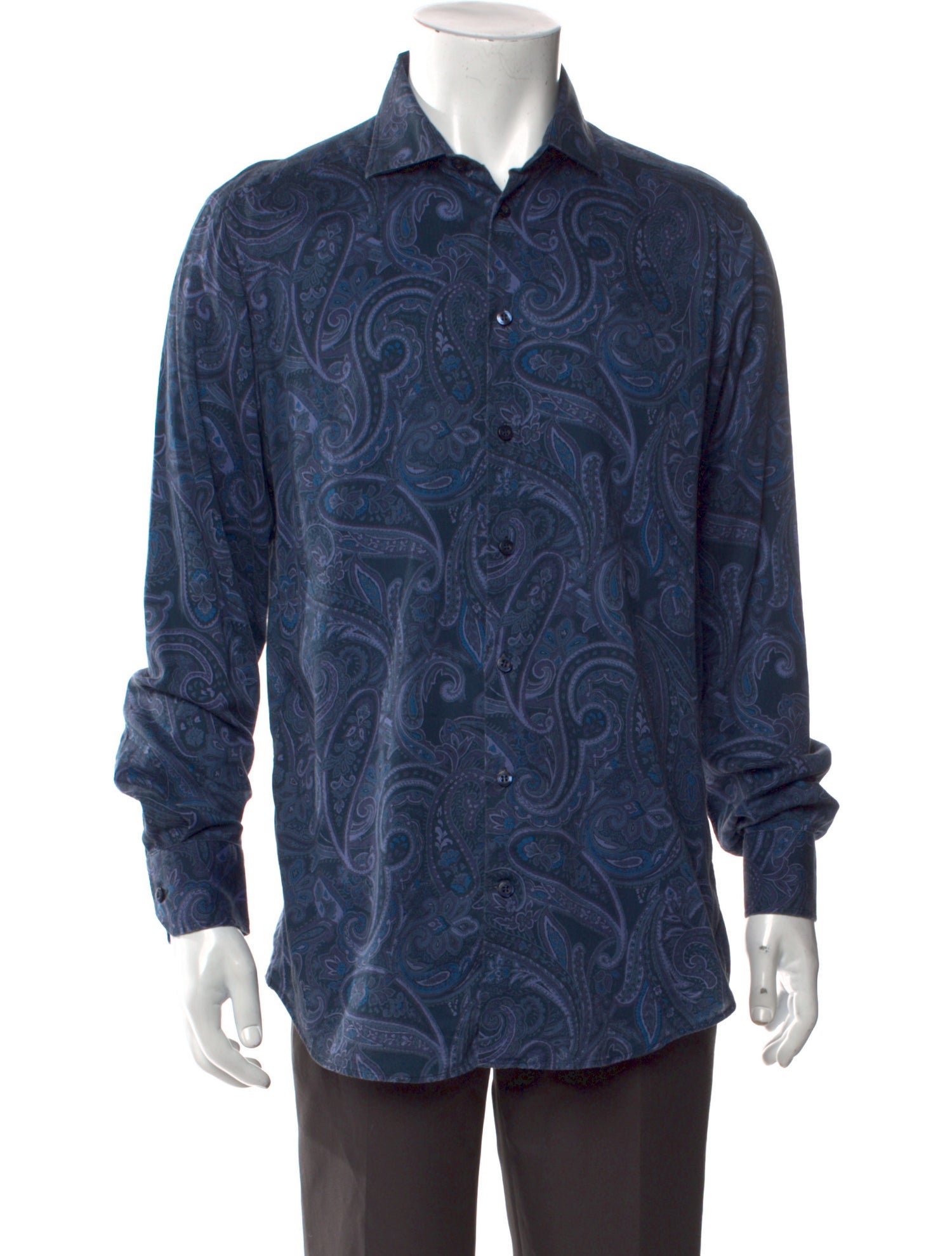 Etro Paisley Print Long Sleeve Shirt