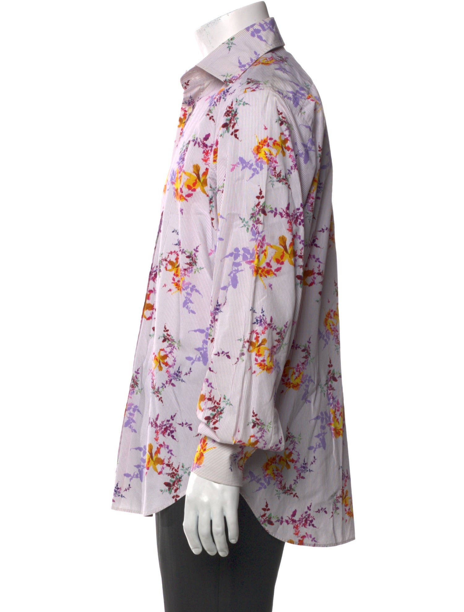 Etro Floral Print Long Sleeve Shirt