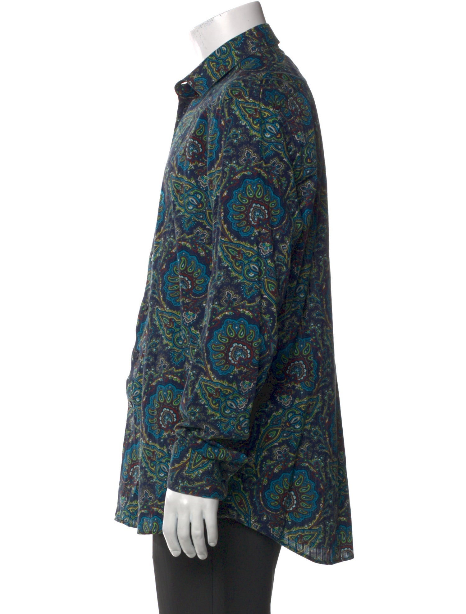Etro Paisley Print Long Sleeve Shirt