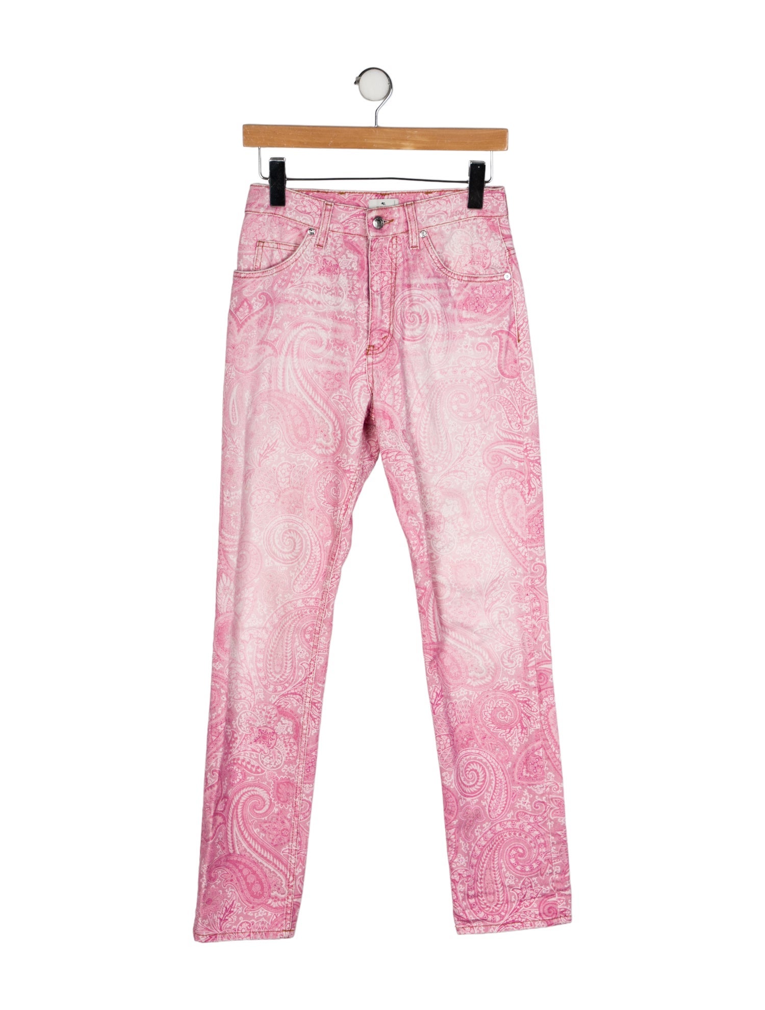 Etro High-Rise Straight Leg Jeans