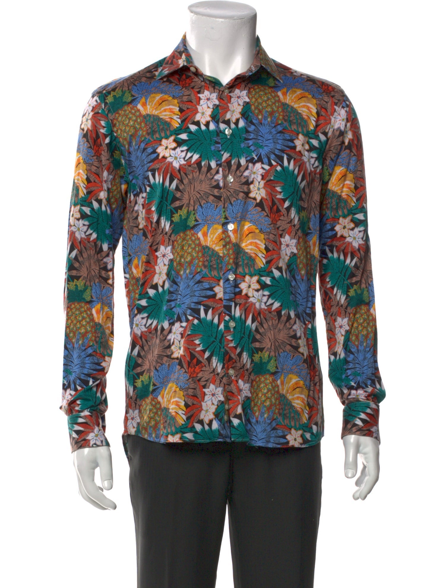 Etro Floral Print Long Sleeve Shirt