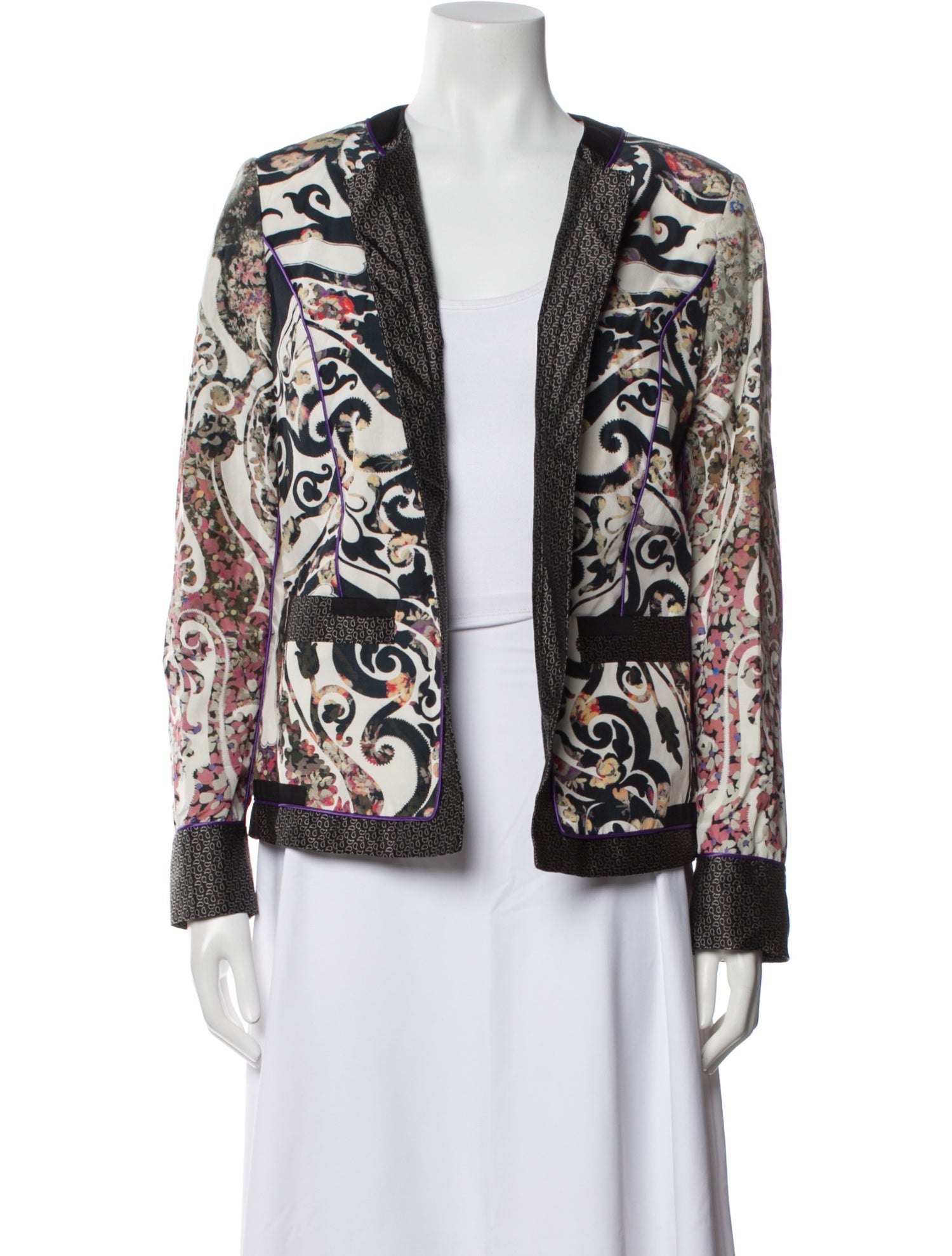 Etro Silk Printed Evening Jacket