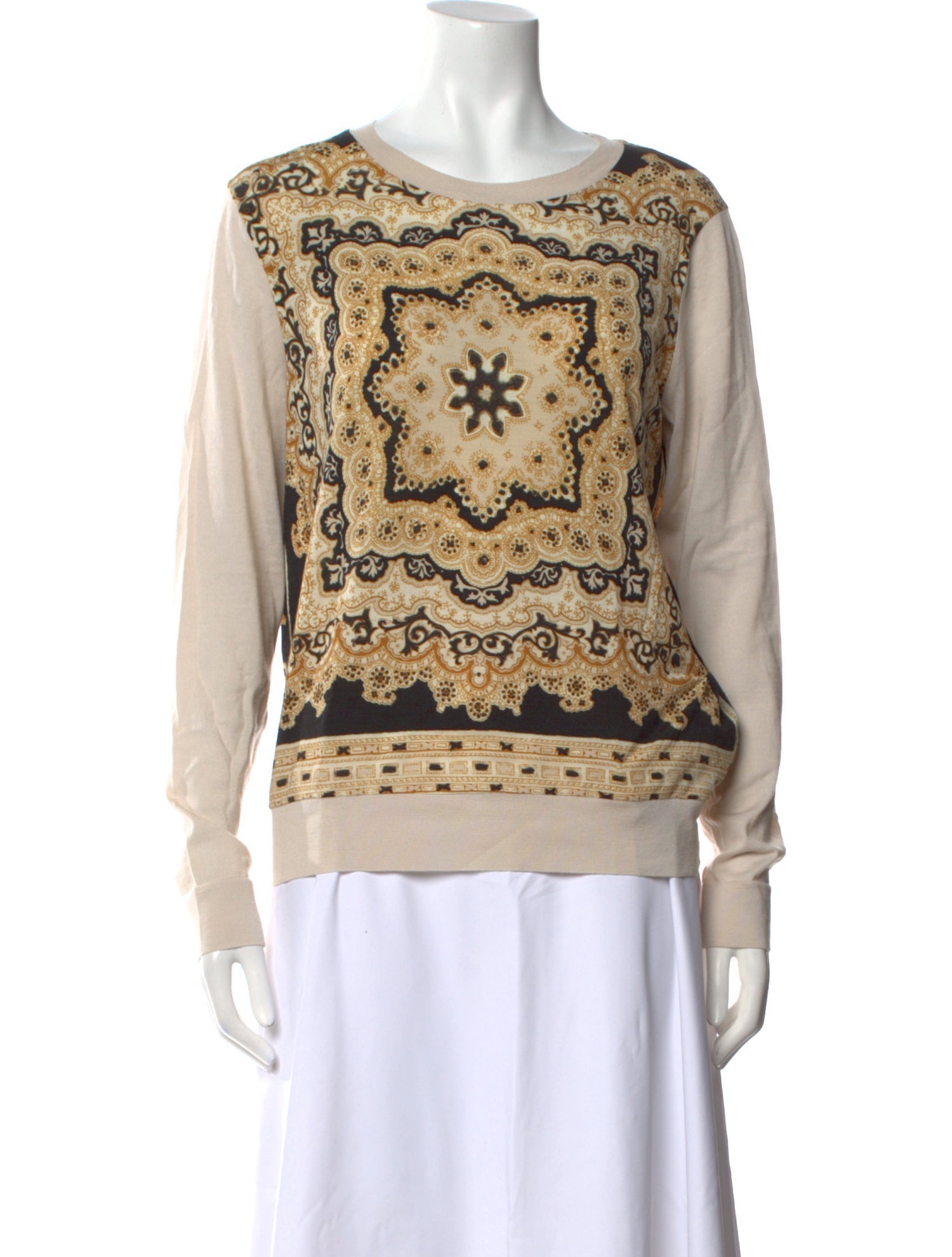 Etro Wool Printed Sweatshirt