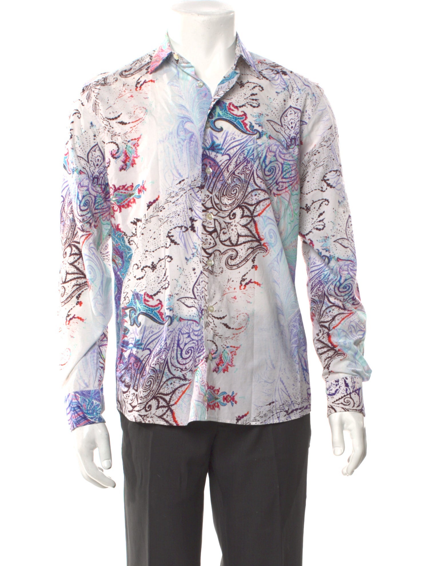 Etro Printed Long Sleeve Shirt