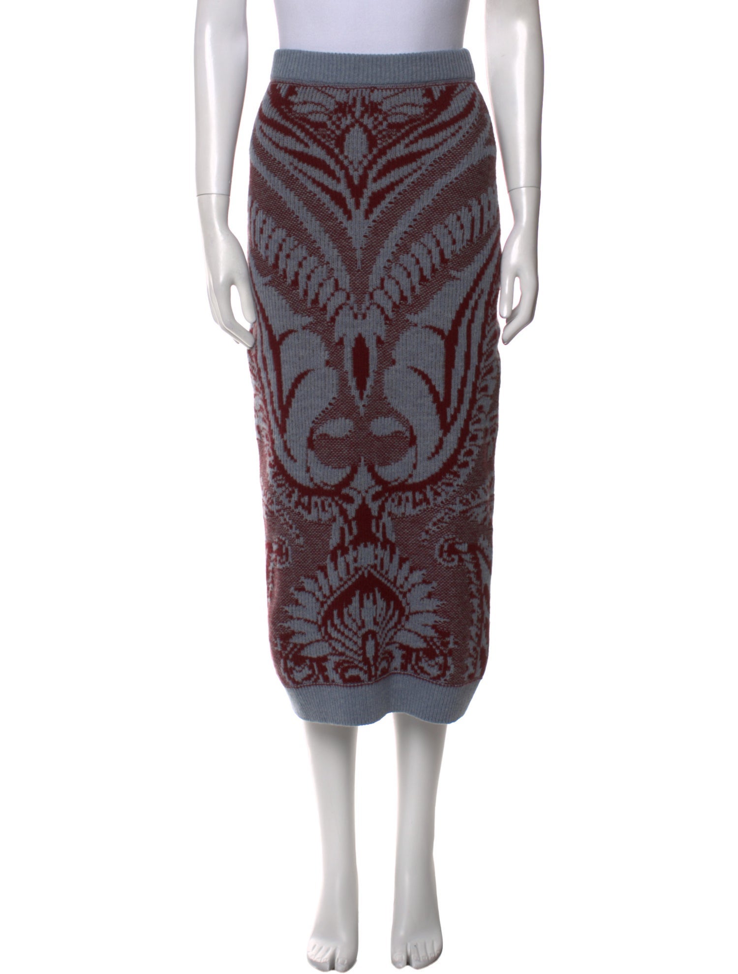 Etro Wool Midi Length Skirt