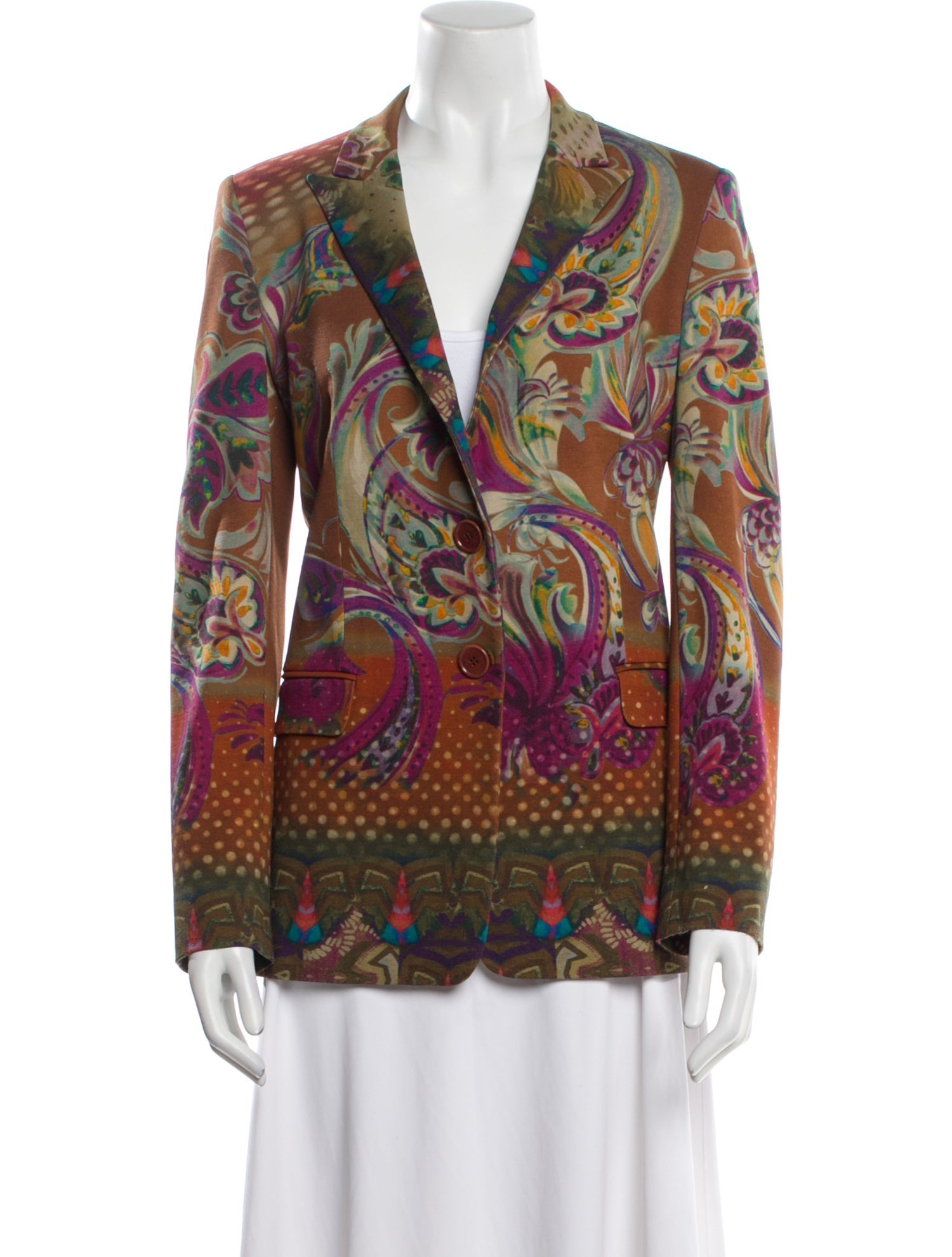 Etro Floral Print Blazer