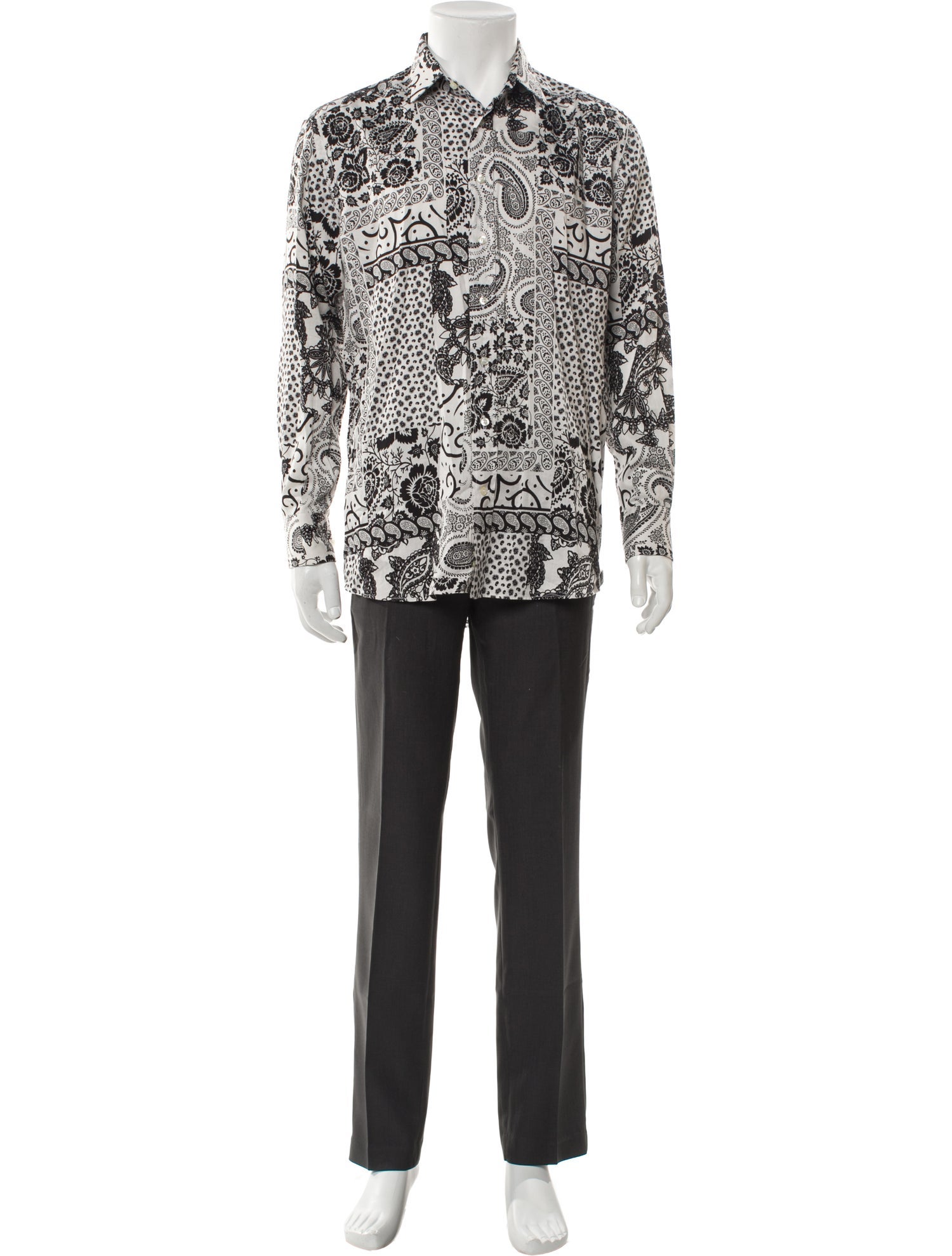 Etro Paisley Print Long Sleeve Shirt
