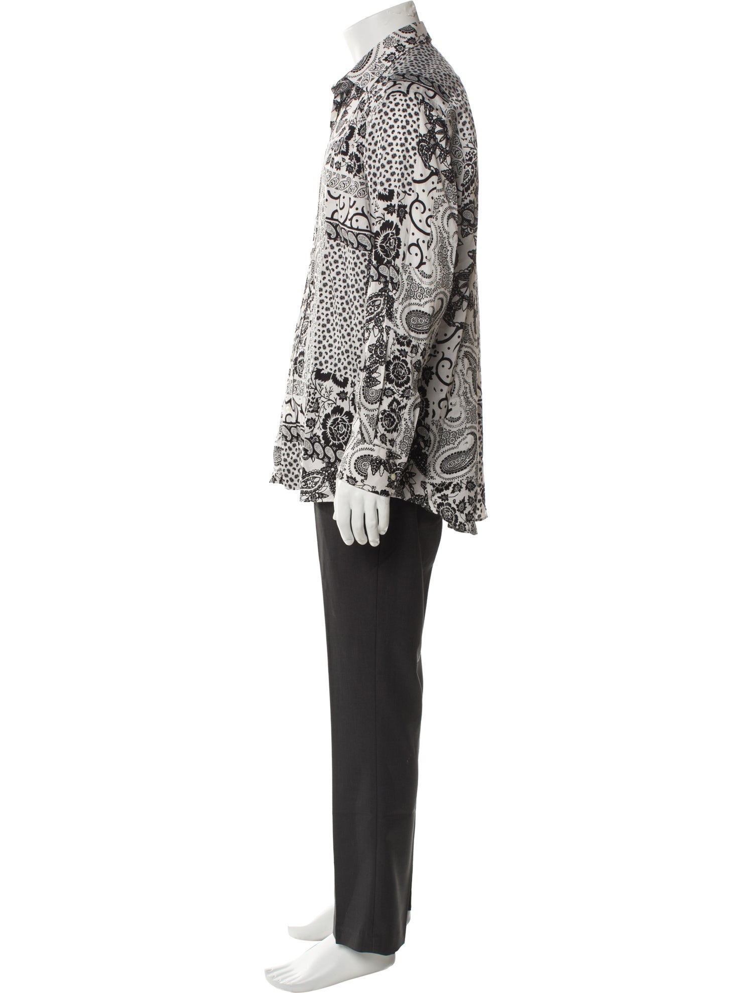 Etro Paisley Print Long Sleeve Shirt