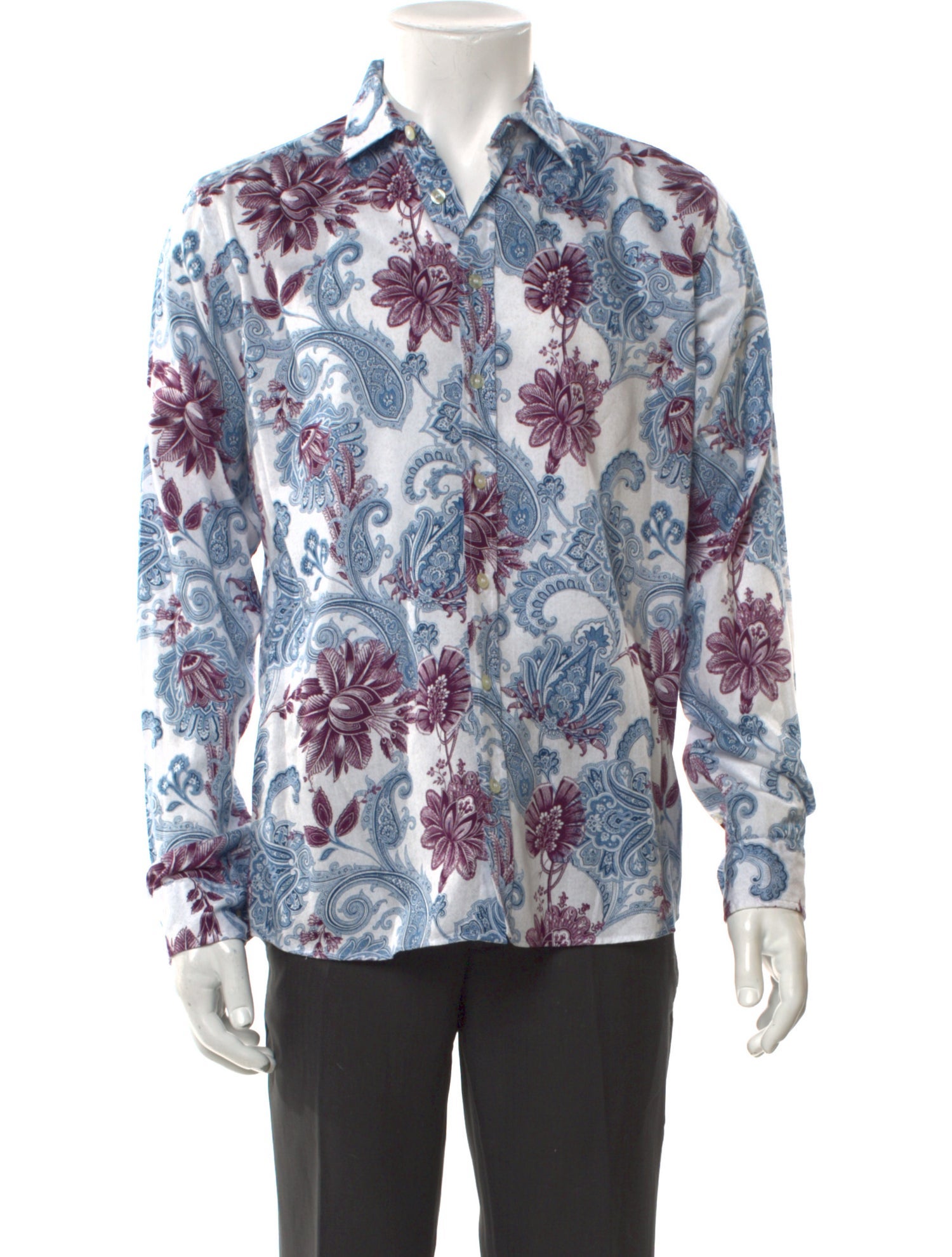 Etro Floral Print Long Sleeve Shirt