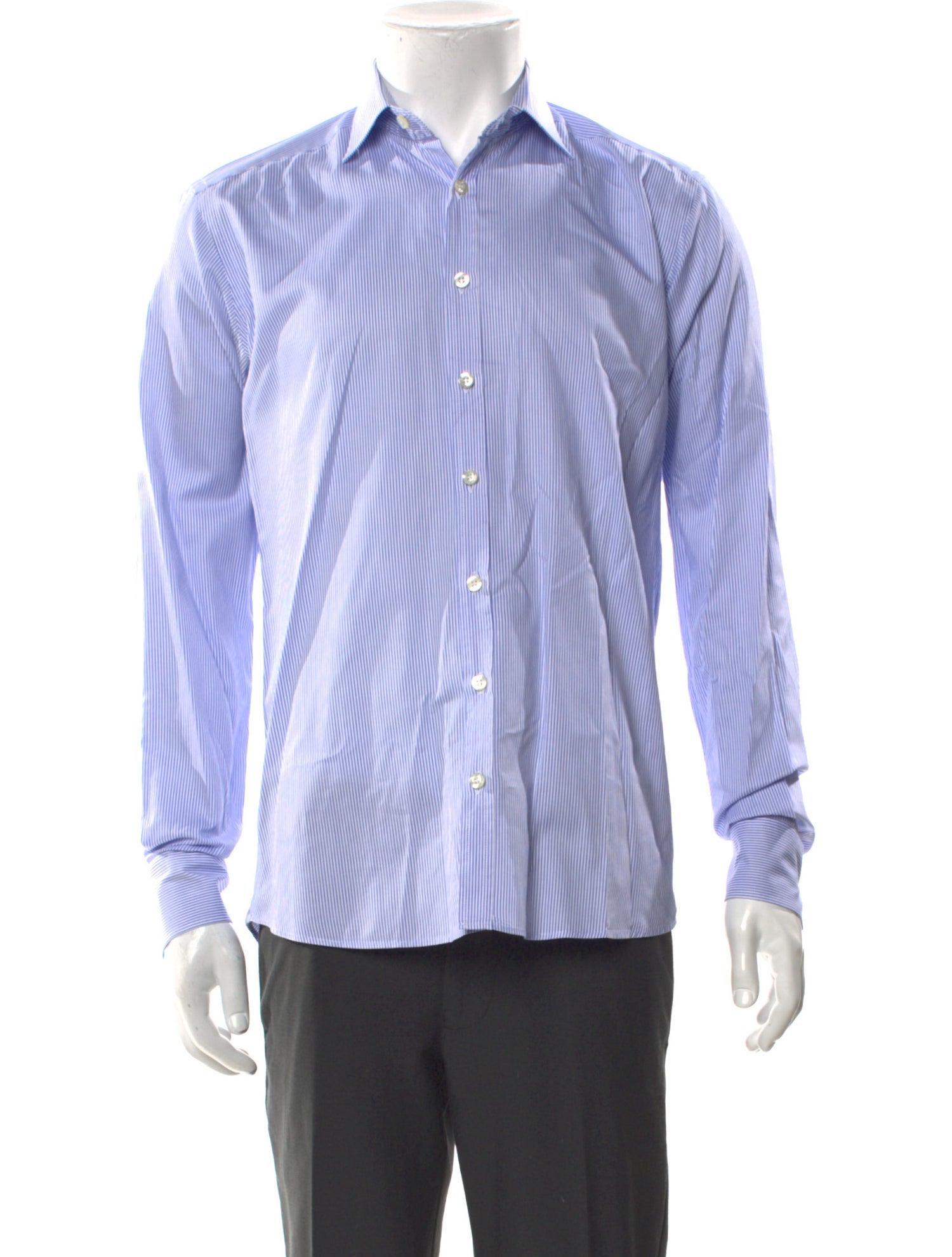 Etro Striped Long Sleeve Dress Shirt