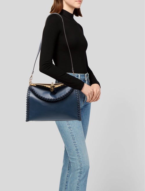 Etro Leather Top Handle Bag