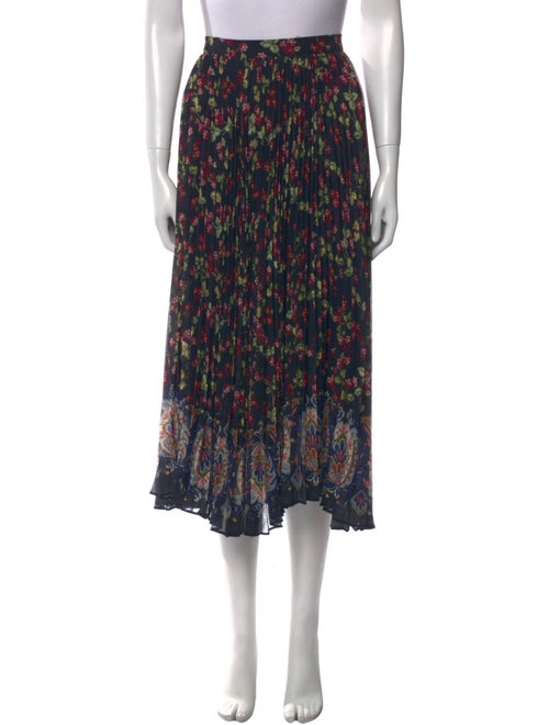 Etro Floral Print Midi Length Skirt