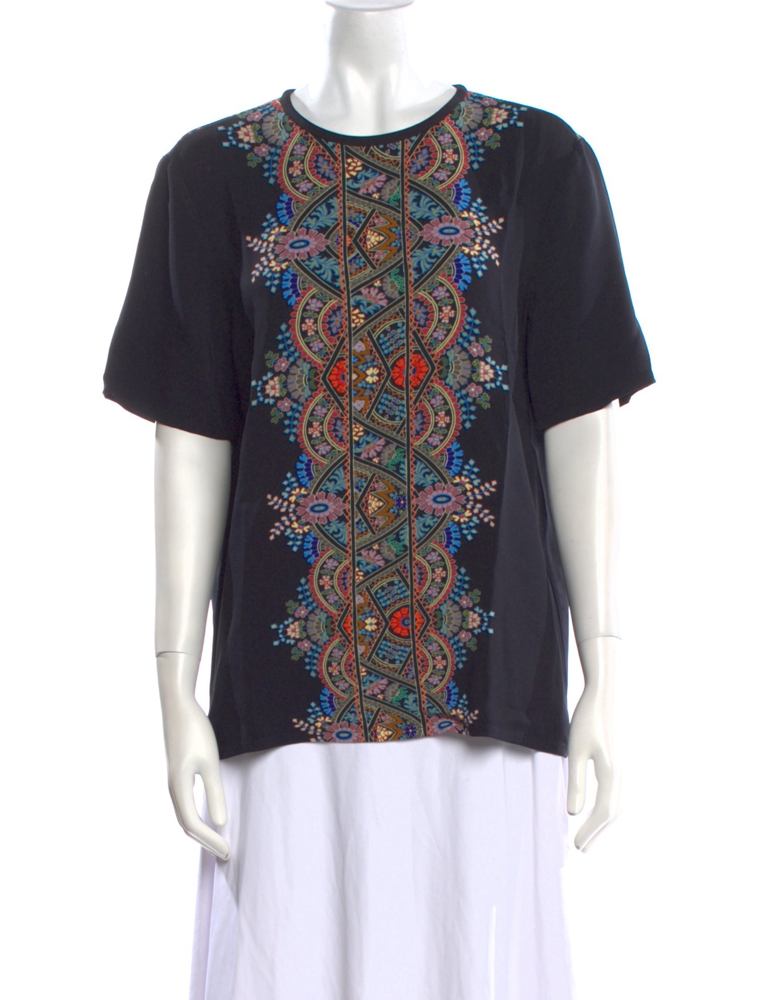 Etro Graphic Print Crew Neck T-Shirt