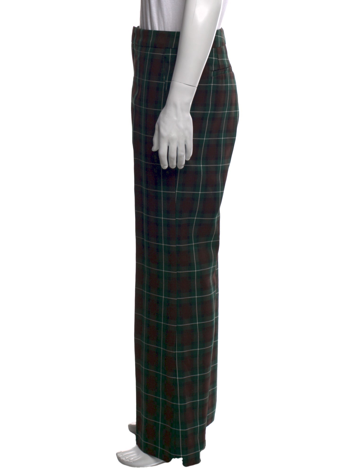 Etro Plaid Print Pants