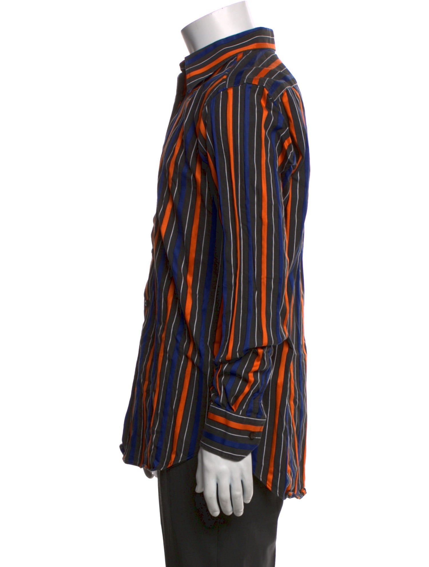 Etro Striped Long Sleeve Dress Shirt