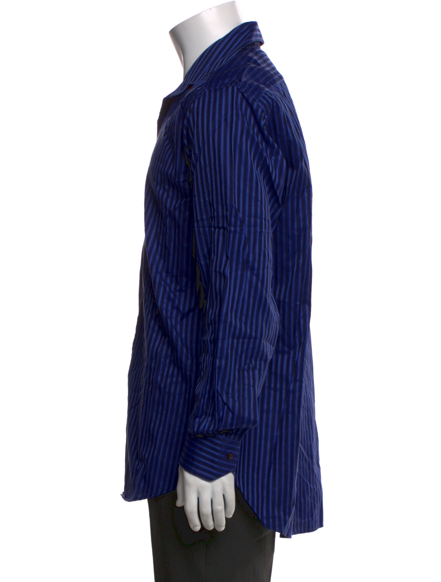 Etro Striped Long Sleeve Dress Shirt