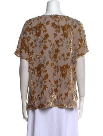 Etro Patterned Scoop Neck T-Shirt