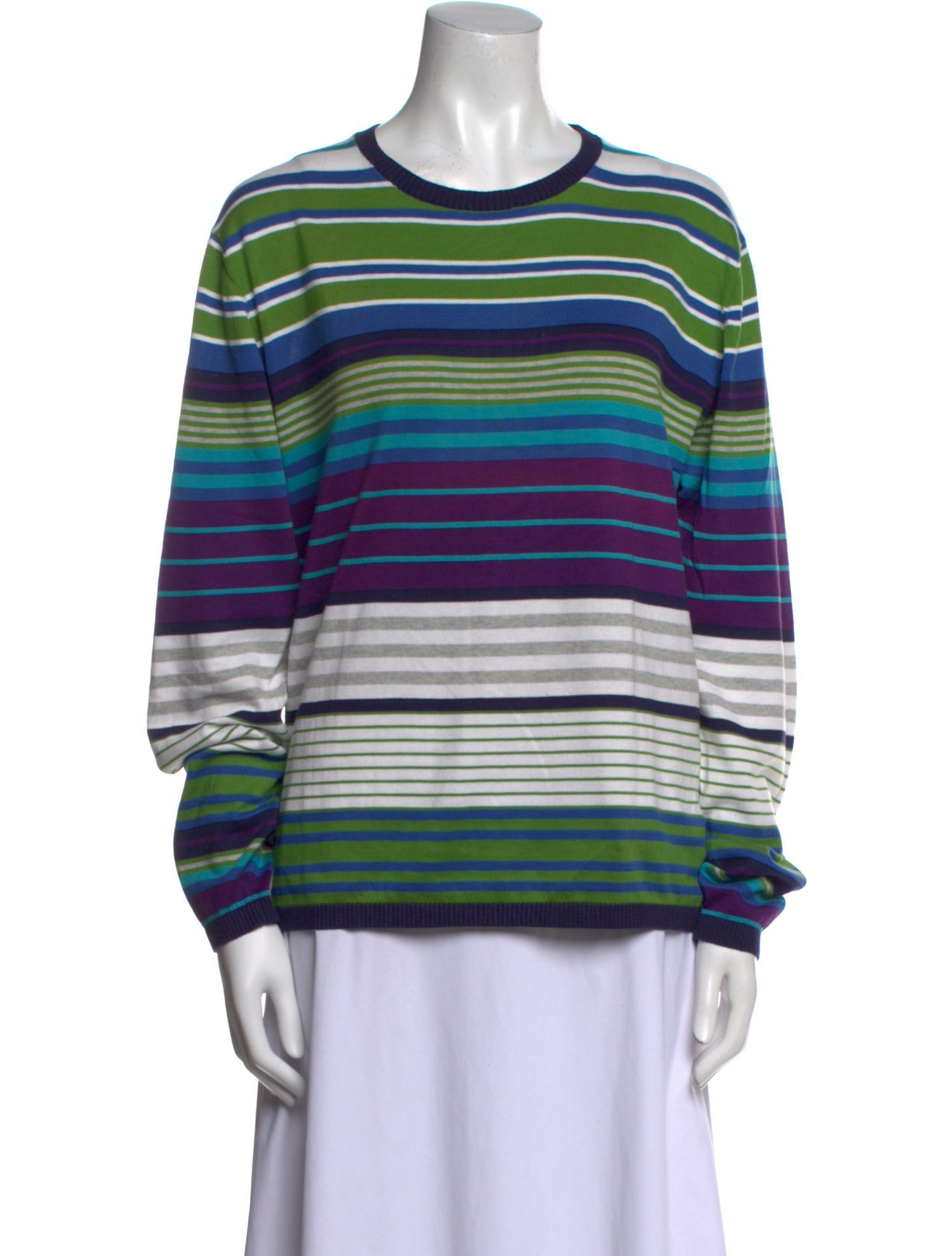 Etro Striped Crew Neck Sweatshirt