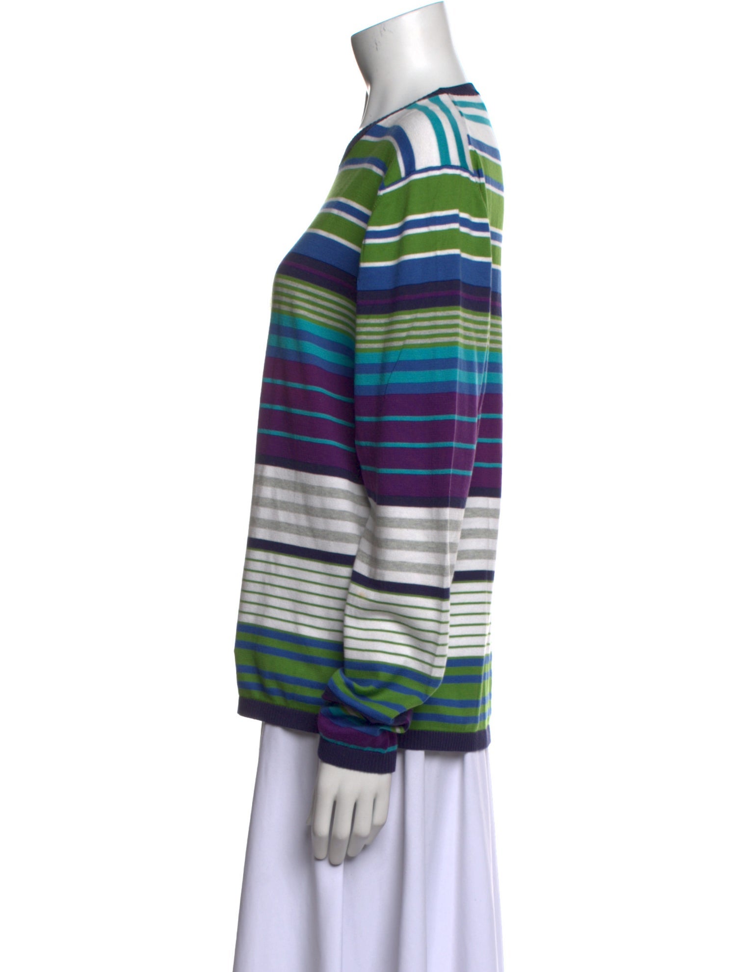 Etro Striped Crew Neck Sweatshirt