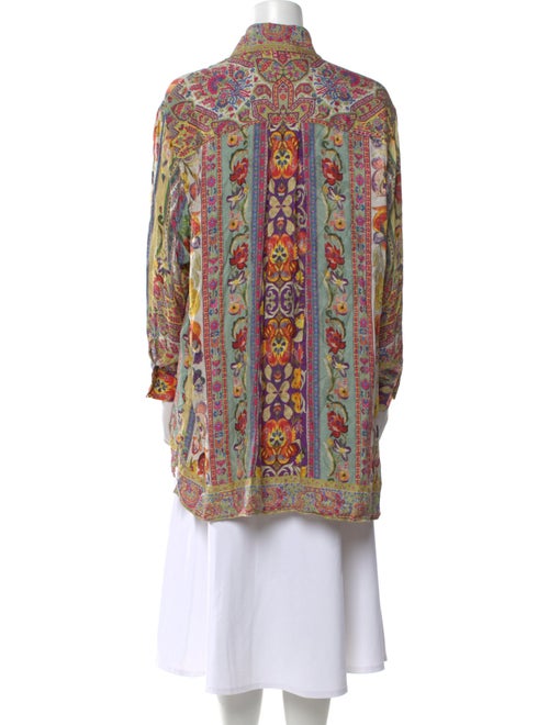 Etro Paisley Print Mock Neck Tunic