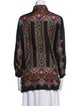 Etro Silk Paisley Print Button-Up Top