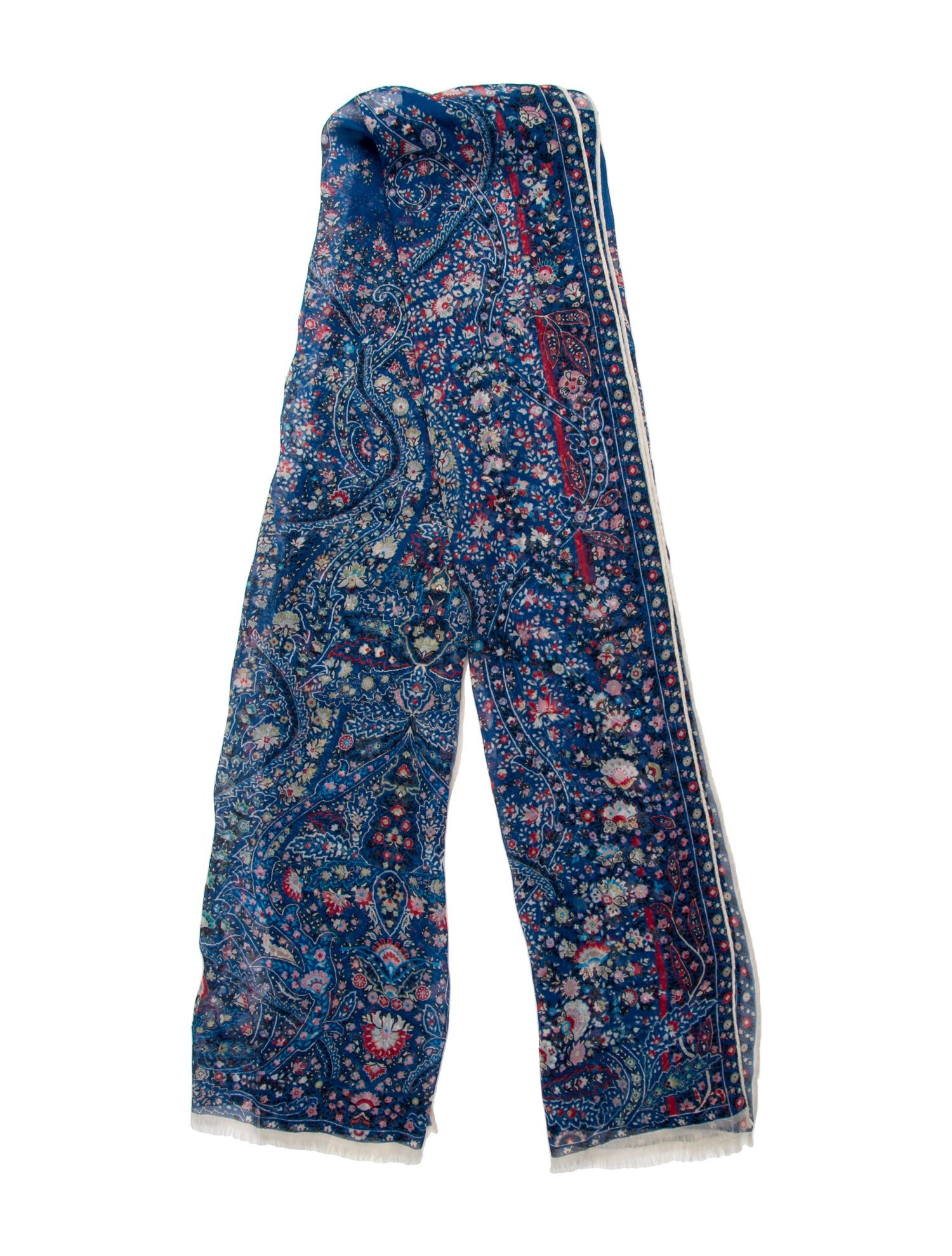 Etro Silk Floral Print Scarf