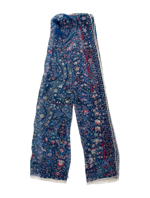 Etro Silk Floral Print Scarf