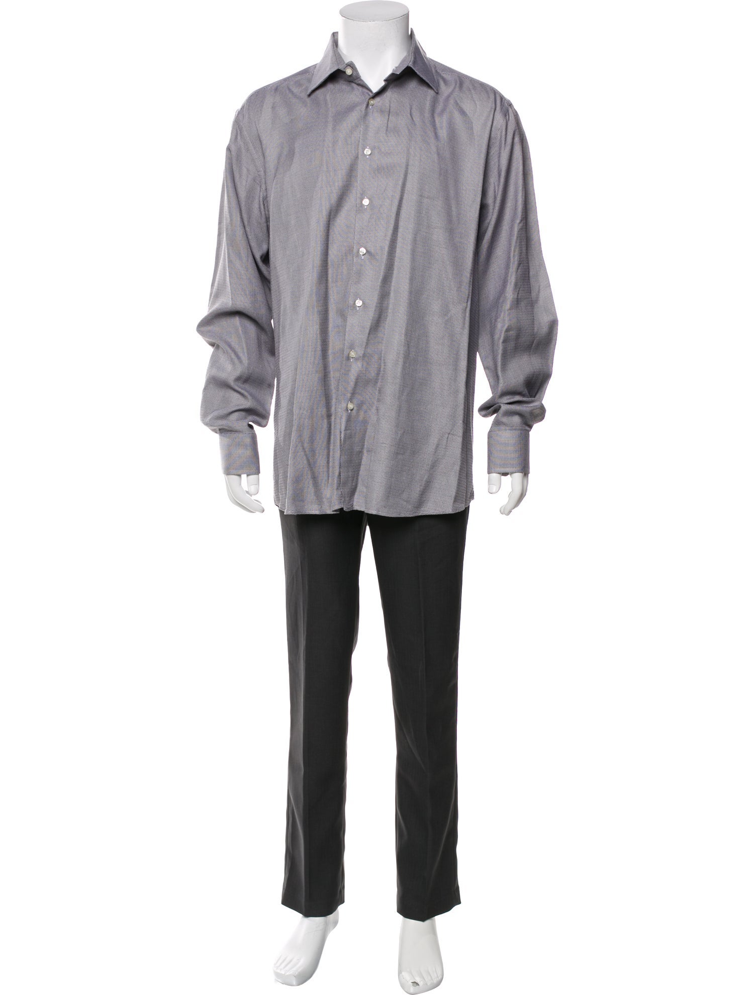 Etro Striped Long Sleeve Dress Shirt