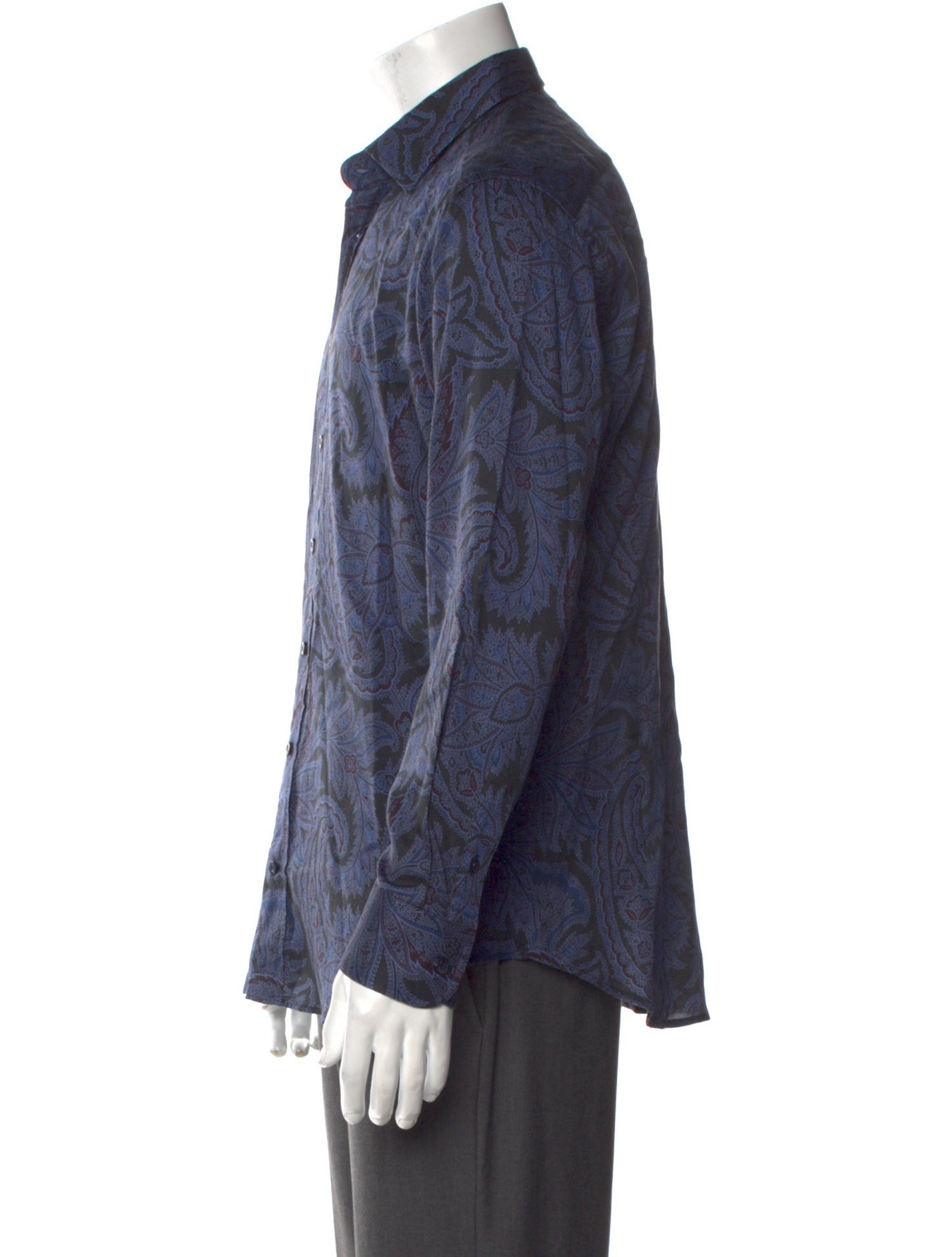 Etro Paisley Print Long Sleeve Shirt