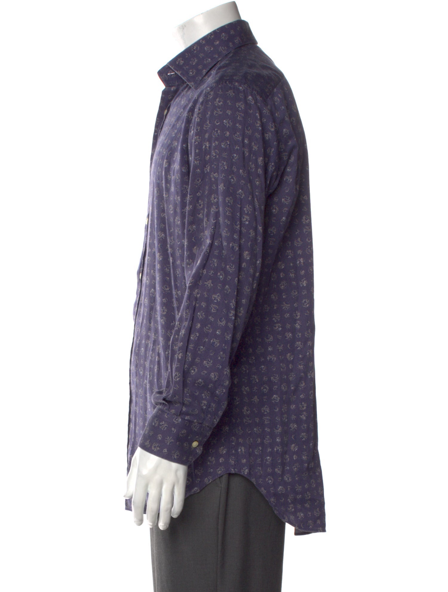 Etro Printed Long Sleeve Shirt