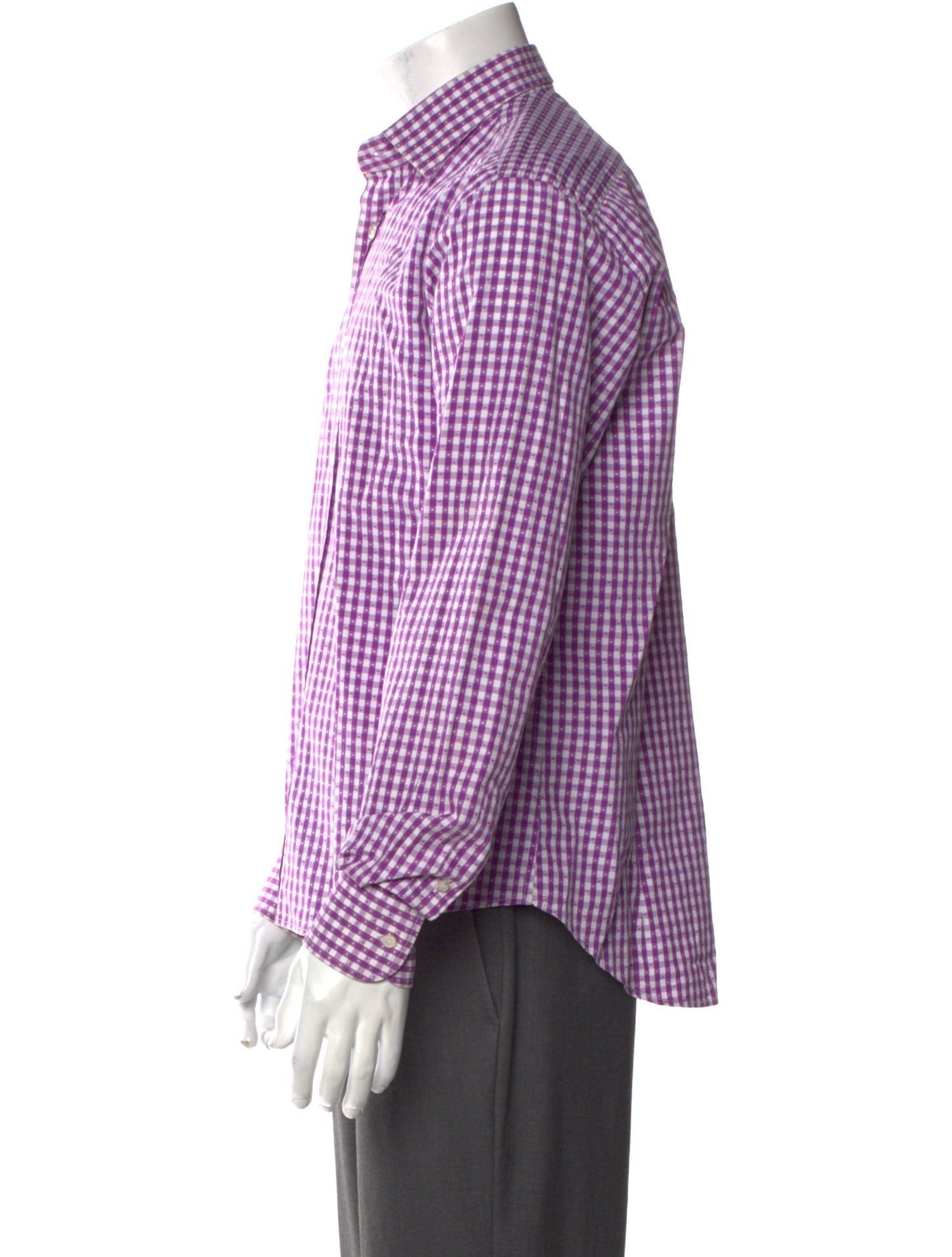 Etro Plaid Print Long Sleeve Shirt