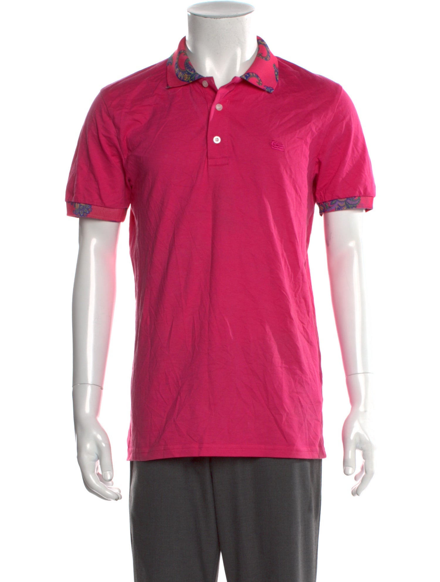 Etro Crew Neck Short Sleeve Polo Shirt
