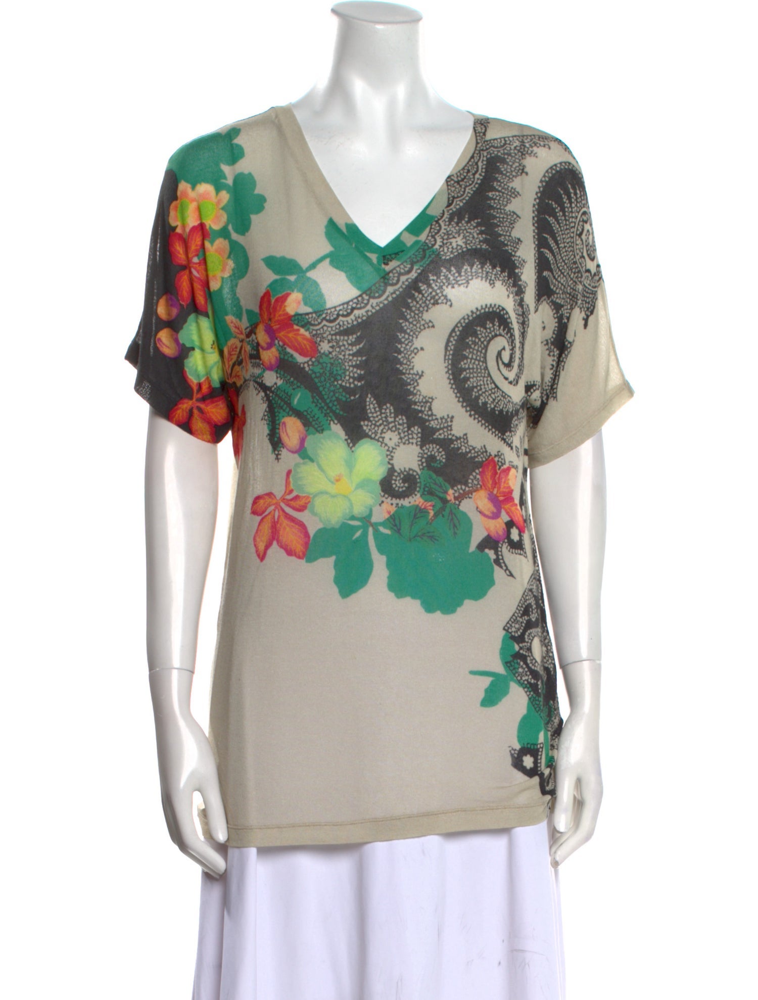 Etro Printed V-Neck Tunic