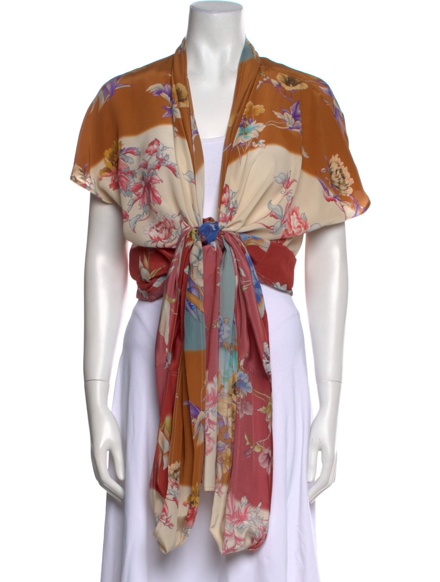 Etro Silk Floral Print Blouse