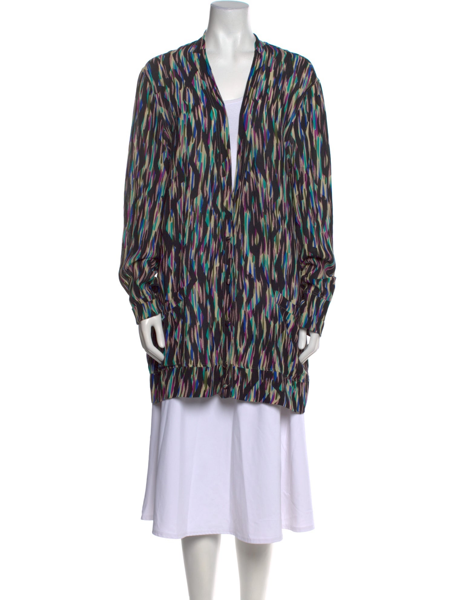 Etro Animal Print V-Neck Tunic