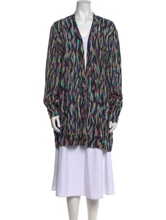 Etro Animal Print V-Neck Tunic