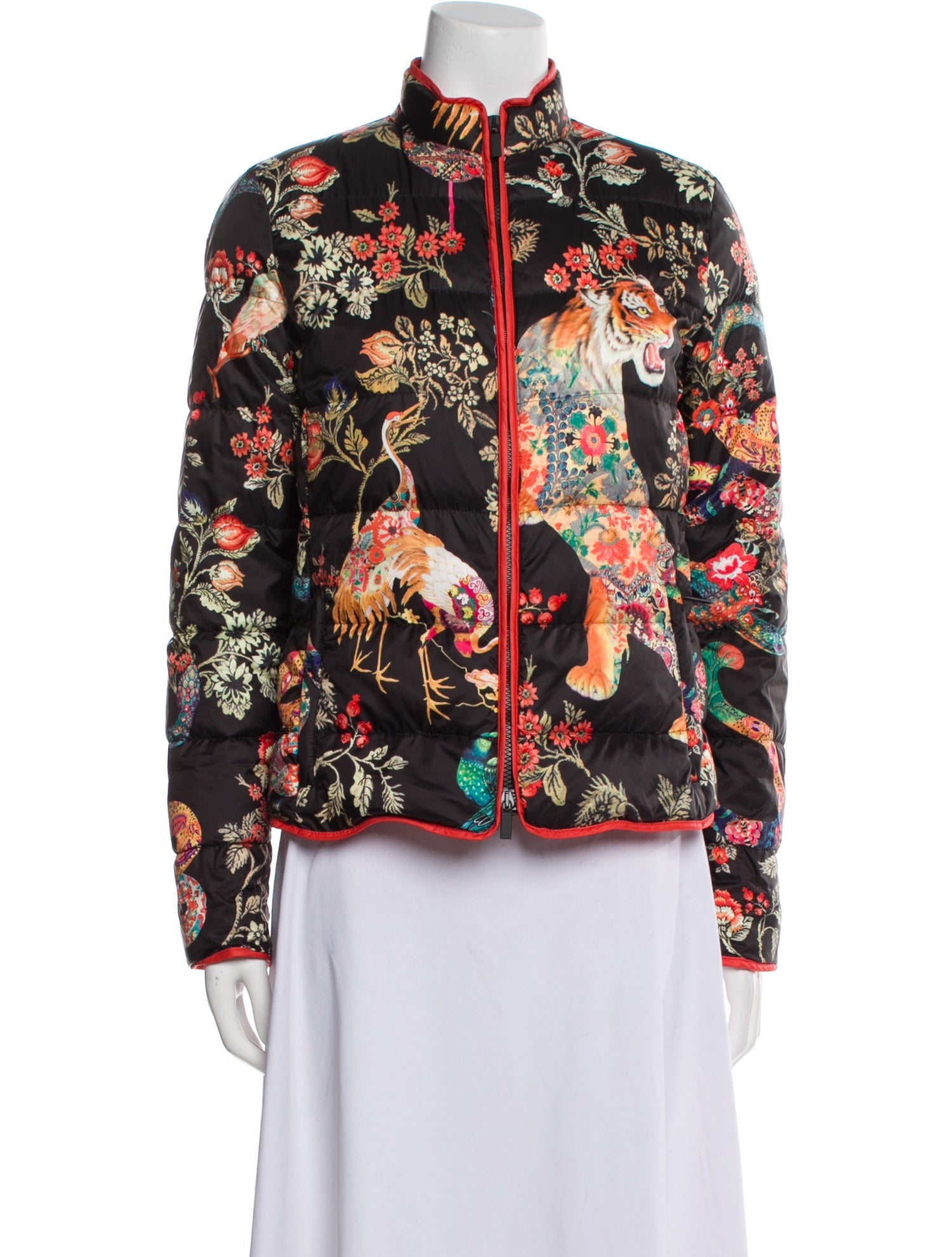 Etro Floral Print Down Jacket