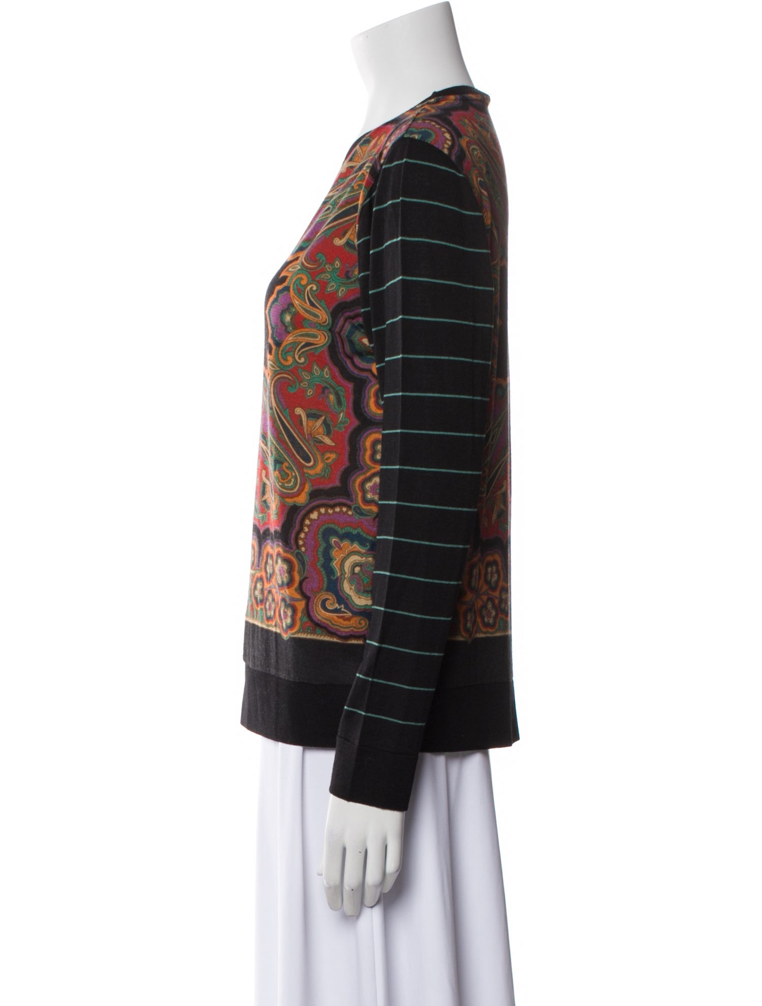 Etro Wool Printed Sweatshirt