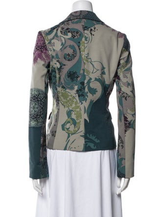 Etro Wool Printed Blazer