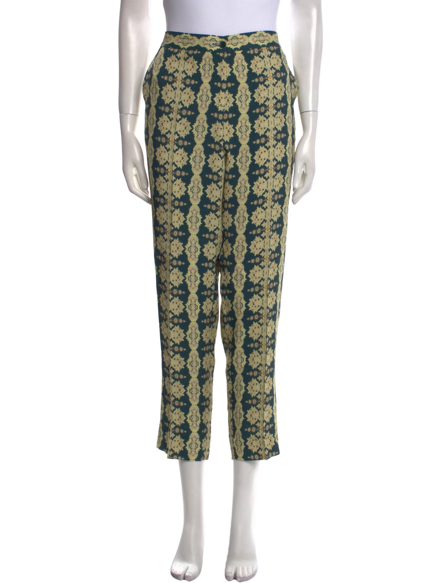 Etro Printed Straight Leg Pants
